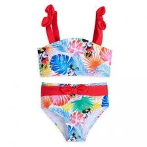 Disney Store Minnie Mouse Tropical Bikini Girl NWOT 7/8